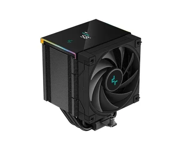 Cooler procesor Deepcool AK500 Digital, iluminare aRGB si display, Negru