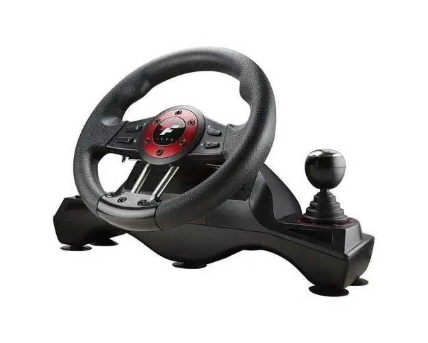 Volan gaming FlashFire Force Wheel, Negru/Rosu