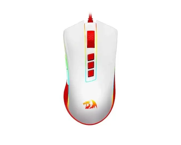Mouse gaming Redragon Cobra, iluminare RGB (Rosu/Alb)