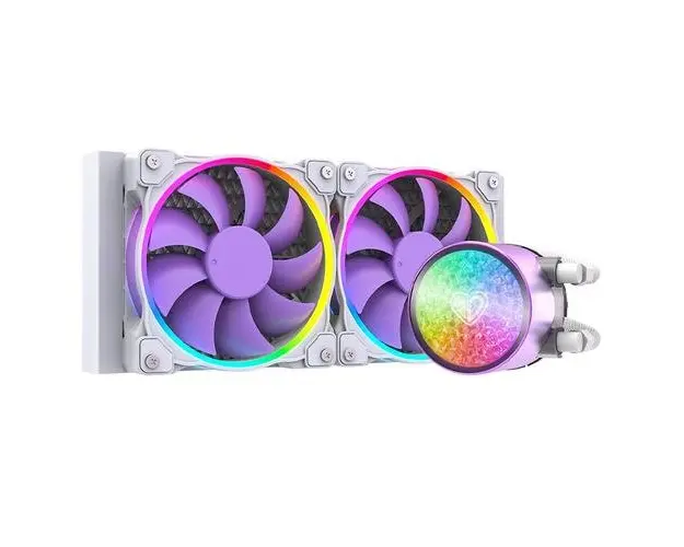 Cooler Procesor Cu Lichid ID-Cooling Pinkflow 240 Diamond Purple Iluminare aRGB, Alb