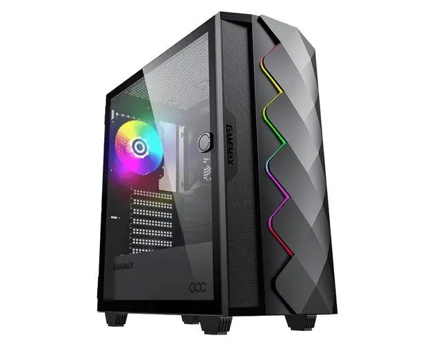 Carcasa Gamemax Diamond OC, ARGB, Tempered Glass (Negru)