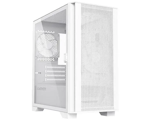 Carcasa Montech AIR 100 Lite, fara sursa, mesh, tempered glass (Alb)