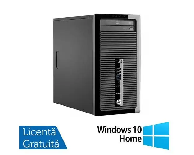 Calculator Sistem PC Refurbished HP ProDesk 400 G2 Tower, Intel Core i7-4765T 2.00-3.00GHz, 16GB DDR3, 512GB SSD, DVD-RW + Windows 10 Home