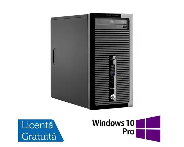 Calculator Sistem PC Refurbished HP ProDesk 400 G2 Tower, Intel Core i7-4765T 2.00-3.00GHz, 16GB DDR3, 512GB SSD, DVD-RW + Windows 10 Pro