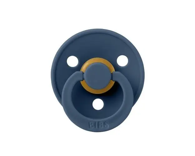 Suzeta Colour Latex, Tetina Rotunda, 6 Luni +, Steel Blue