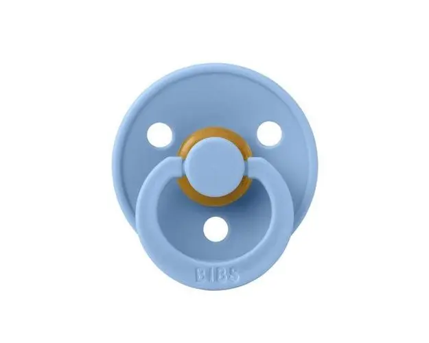 Suzeta Colour Latex, Tetina Rotunda, 0 Luni +, Sky Blue
