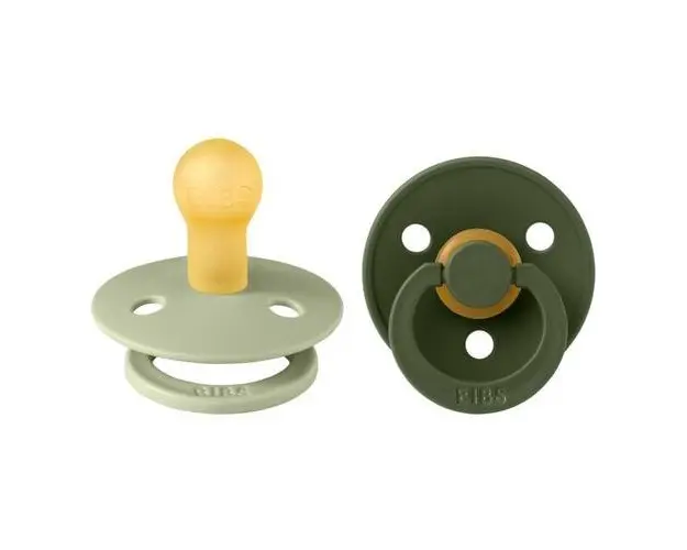 Set 2 Suzete Colour Latex, Tetina Rotunda, 0 Luni +