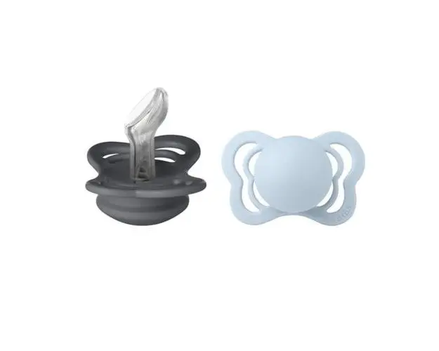 Set 2 Suzete Couture Silicon, Tetina Anatomica, 0 Luni +