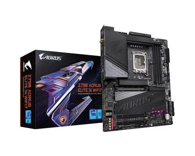 Placa de baza Gigabyte Z790 A ELITE X WIFI7, LGA1700, DDR5, Wi-Fi, BT, ATX