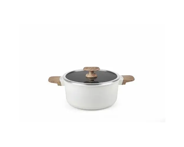 Semioala Aluminiu cu Capac 24x12CM, 4.7 L, WILD STONE, COOKING BY HEINNER