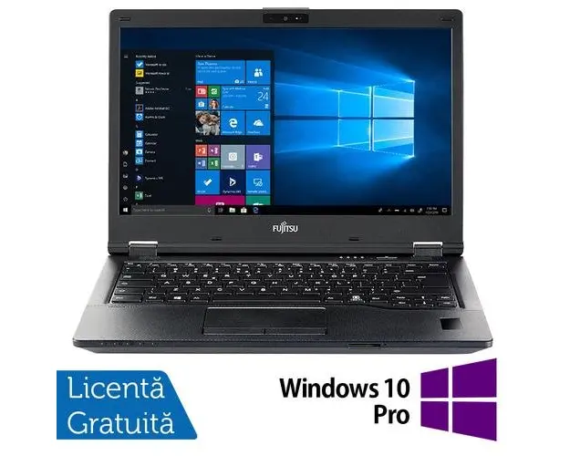 Laptop Refurbished Fujitsu LifeBook E549, Intel Core i5-8265U 1.60-3.90GHz, 8GB DDR4, 256GB SSD, 14 Inch Full HD, Webcam + Windows 10 Pro