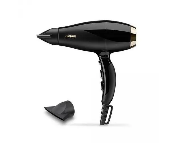 Uscator de par ionic, BaByliss, 6714E, 2300 W, Motor AC, Negru