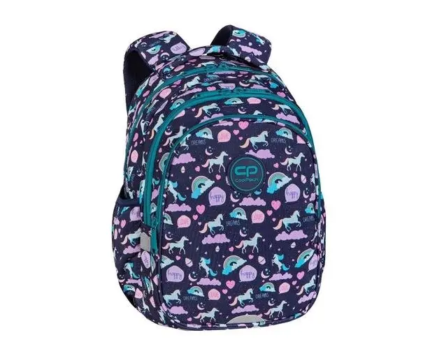 Ghiozdan scoala CoolPack Jerry Happy Unicorn, 39x28x15, Multicolor