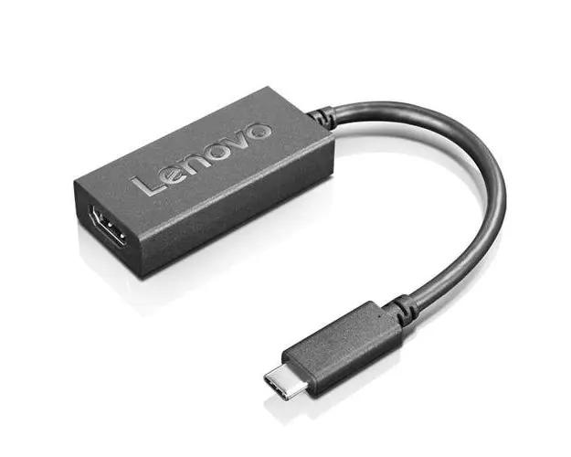 Adaptor Lenovo USB-C la HDMI 2.0, convertor special (Negru)