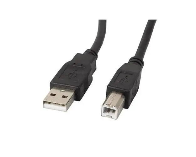Cablu de date Lanberg, USB 2.0, 5m, Negru