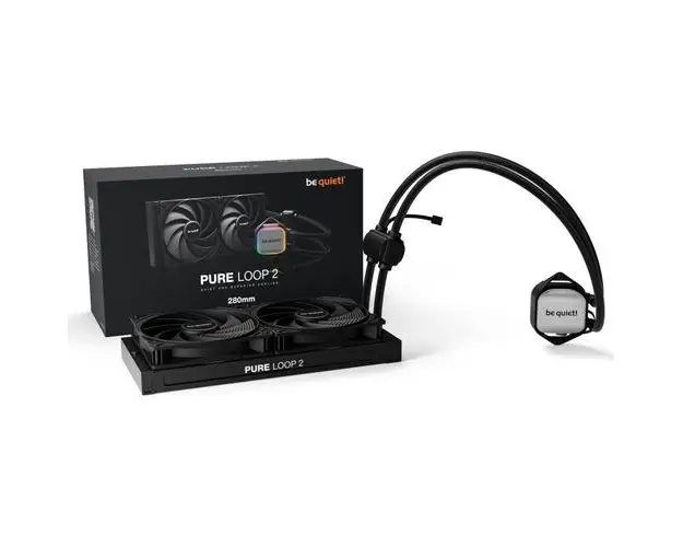 Cooler CPU AIO Be quiet! PURE LOOP 2, 280mm, Racire cu lichid (Negru)