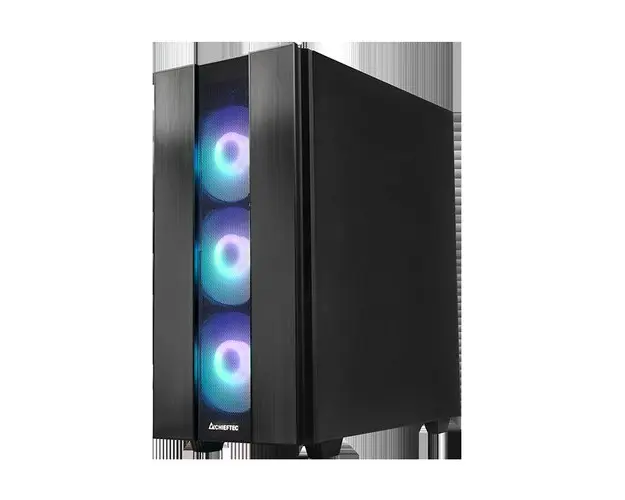 Carcasa Chieftec Middle Tower, ATX fara sursa, sticla securizata, 4xfan ARGB, USB 3.2 gen 1 x 1, USB Type-C x 1, Jack 3.5 mm, HUB, fan controller