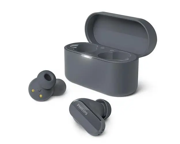 Casti True Wireless In-ear Philips TAT3508BK/00, Hybrid ANC, Bluetooth (Negru)