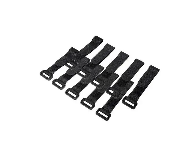 Set curele legatura, LogiLink, 10 bucati, 150 x 20 mm, Negru