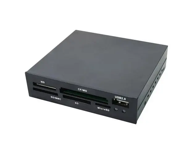 Cititor de carduri, Logilink, USB2.0 Intern 3.5inch, Negru