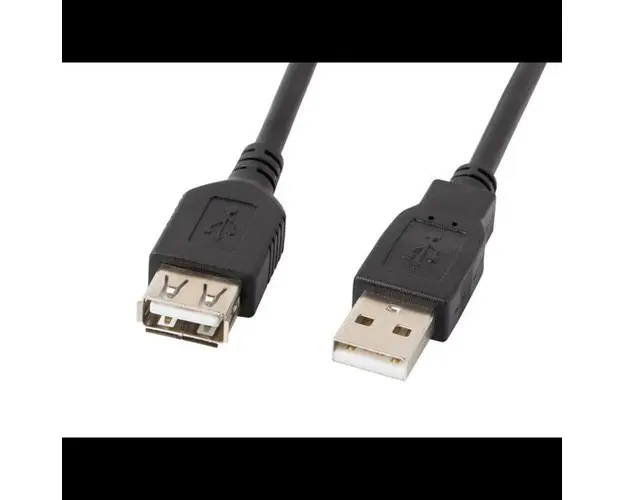 Cablu Lanberg, USB 2.0, AM/AF, 1.8, Negru