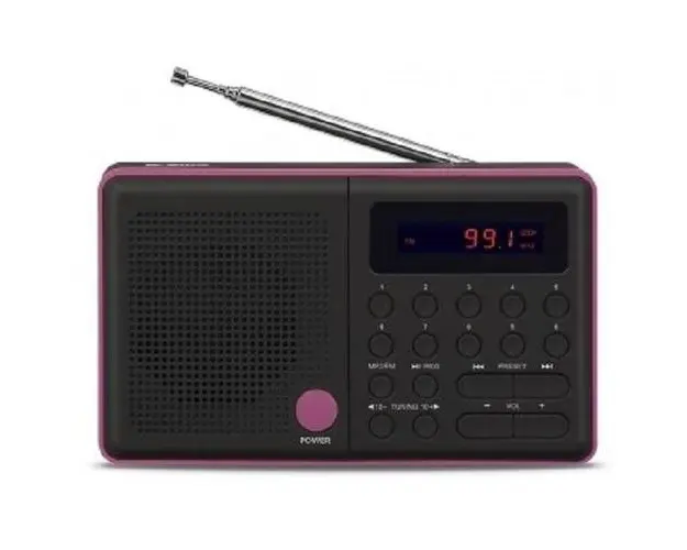 Radio FM, Eltra, 7.4 x 12.5 x 3 cm, Card MicroSD, USB, Negru