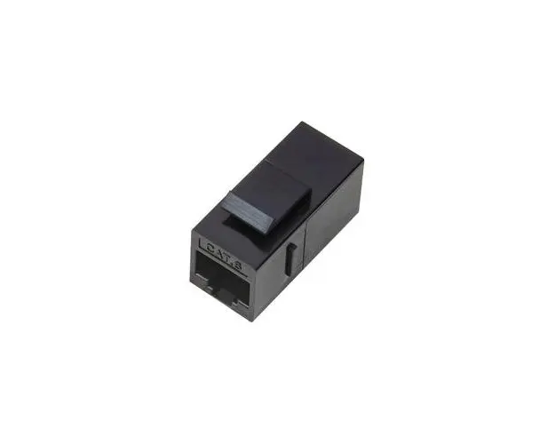 Conector RJ45-RJ45 pentru panou UTP, Alantec, Cat.5e, Negru