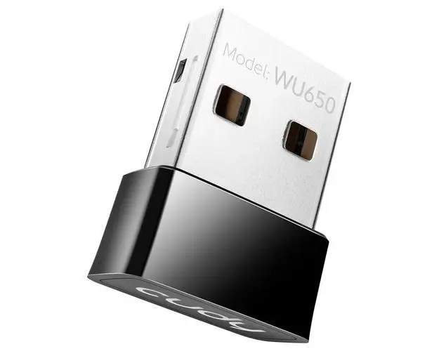 Adaptor wireless Cudy WU650, USB 2.0, AC650 Dual Band (Negru)