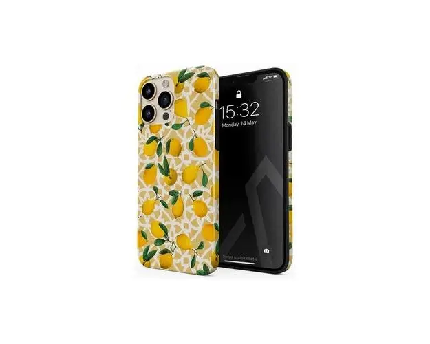 Husa Burga Dual Layer Lemon Juice compatibila cu iPhone 13 Pro