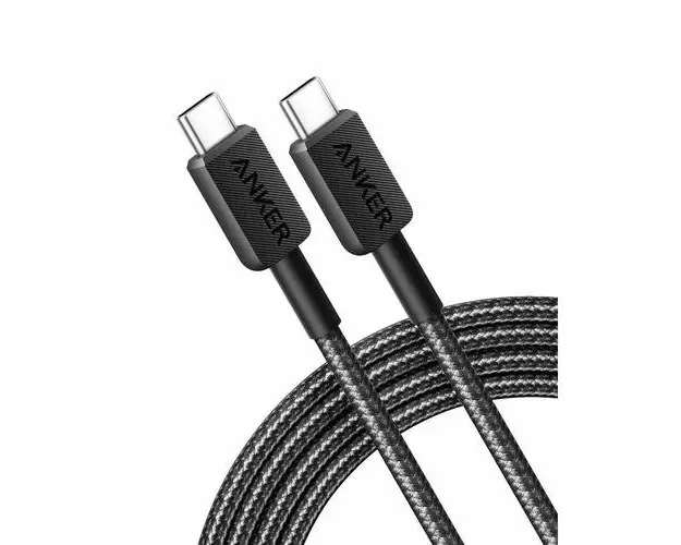 Cablu Anker 543, USB-C la USB-C, 240W, 1.8 metri, Negru