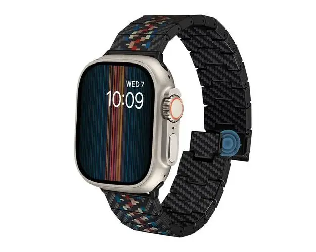 Curea Pitaka Carbon Fiber, pentru Apple Watch seriile 1-9/SE /Ultra, Rhapsody