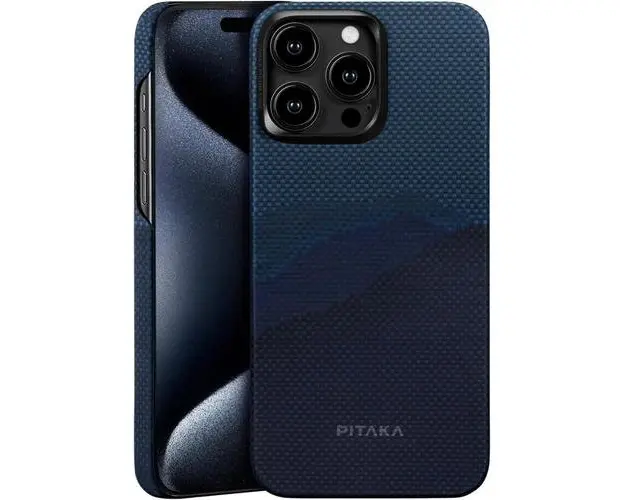 Husa Pitaka MagEZ 4 StarPeak Over the horizon 1500D, Aramida MagSafe compatibila cu iPhone 15 Pro