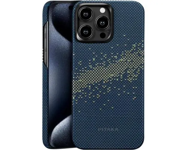 Husa Pitaka MagEZ 4 StarPeak Milky Way 1500D, Aramida MagSafe compatibila cu iPhone 15 Pro