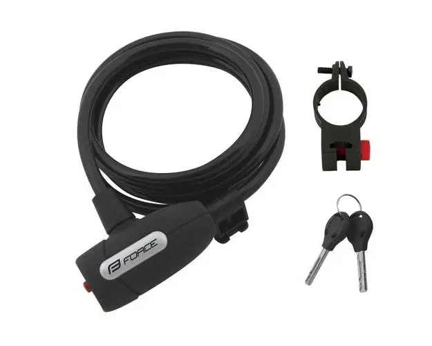 Antifurt Force F Lux spirala 180cm/8mm cu suport