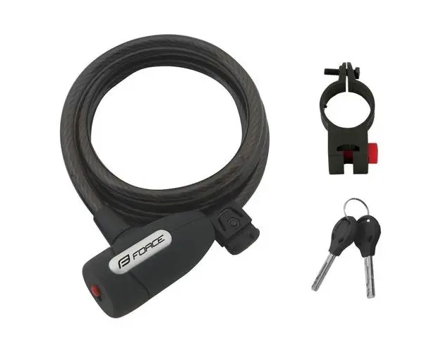 Antifurt Force Lux spirala 150cm/10mm cu suport