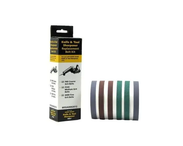 Set de 6 benzi pentru ascutitor electric pentru cutite, Work Sharp, Multicolor