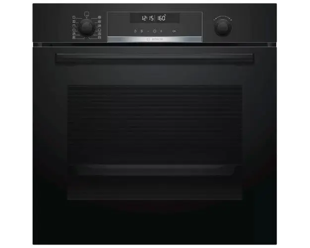 Cuptor incorporabil Bosch HBA578BB0, Electric, Multifunctional, 10 functii, 30 de programe automate, Grill, Autocuratare pirolitica, 71 L, Clasa A, Negru