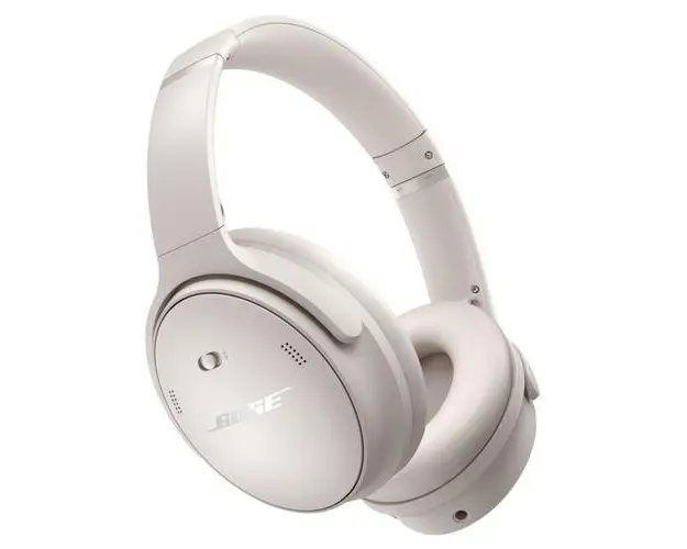 Casti Stereo Wireless Bose QuietComfort, ANC, 24 ore Autonomie, Microfon (Alb)