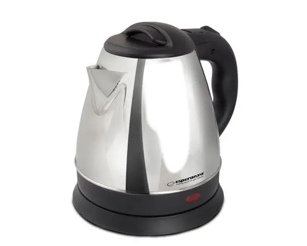 Fierbator, Esperanza EKK116S Spring, 1350W, 1L, Otel inoxidabil, Argint