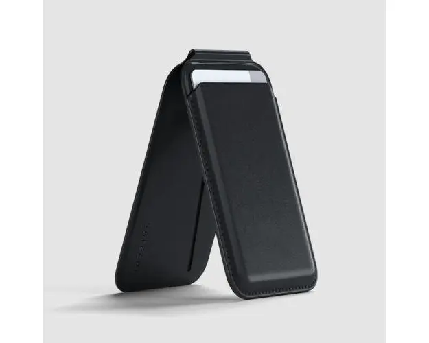 Card pocket, Satechi, Vegan-Piele Magnetic, Negru