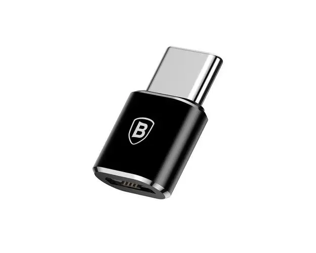 Adaptor Baseus micro-USB, USB, Negru