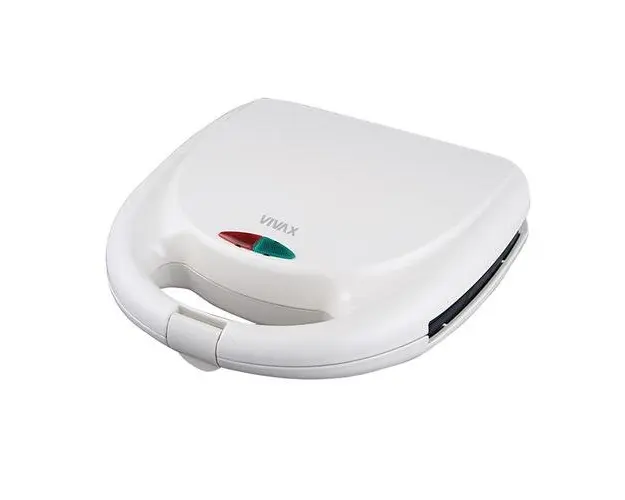 Sandwich maker Vivax TS-7503WH, 750 W, placi neaderente, termostat, Alb