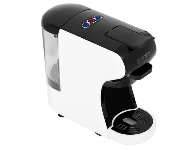 Espressor de cafea Camry MCR4414, universal cu 9 adaptoare pentru 9 tipuri de capsule branduri diferite presiune pompa 19 bari 1450W (Alb/Negru)