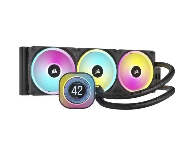 Cooler CPU Corsair iCUE LINK H150i LCD, AIO 360 mm, 2400 RPM, Intel/ AMD, Negru