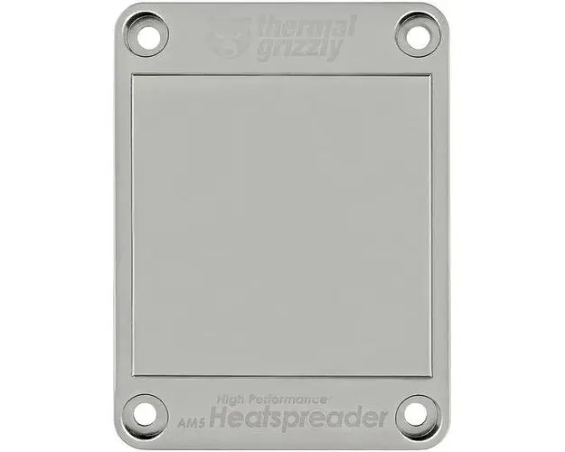 Accesoriu cooler ThermalGrizzly High Performance, Heatspreder, AM5, cupru nichelat, exclusiv pentru Ryzen 7000 delidded, Argintiu