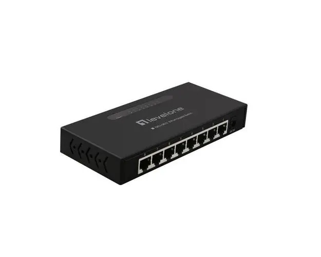 Switch LevelOne, 8 porturi, Negru