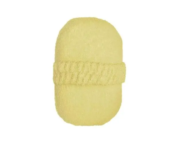 Buretel de baie Lorelli, 15 x 10 cm, cu manson, Yellow