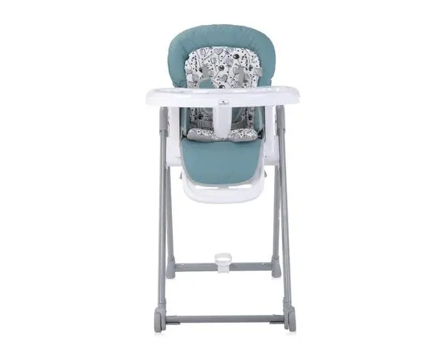 Scaun de masa Lorelli Party, reglabil, cadru din aluminiu, Arctic Blue Leather