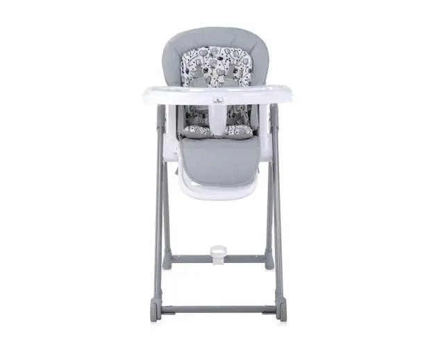 Scaun de masa Lorelli Party, reglabil, cadru din aluminiu, Cool Grey Leather