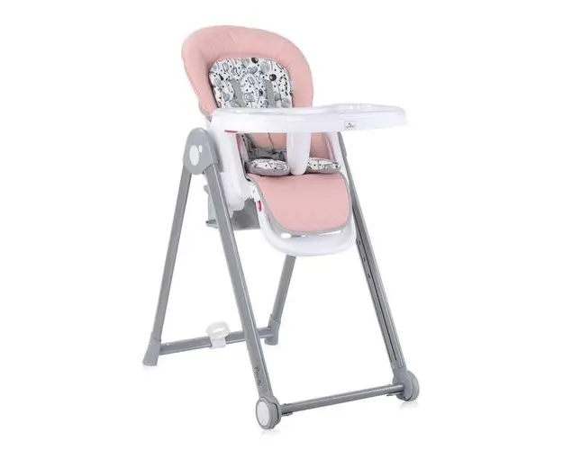 Scaun de masa Lorelli Party, reglabil, cadru din aluminiu, Mellow Rose Leather